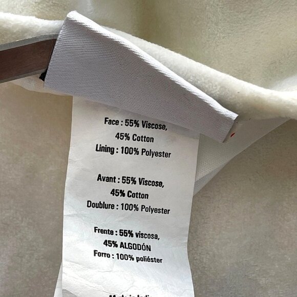 Olivia & Oliver Curtain Panel 63" Luster Velvet Ivory Rod Pocket Window Single - Picture 9 of 14